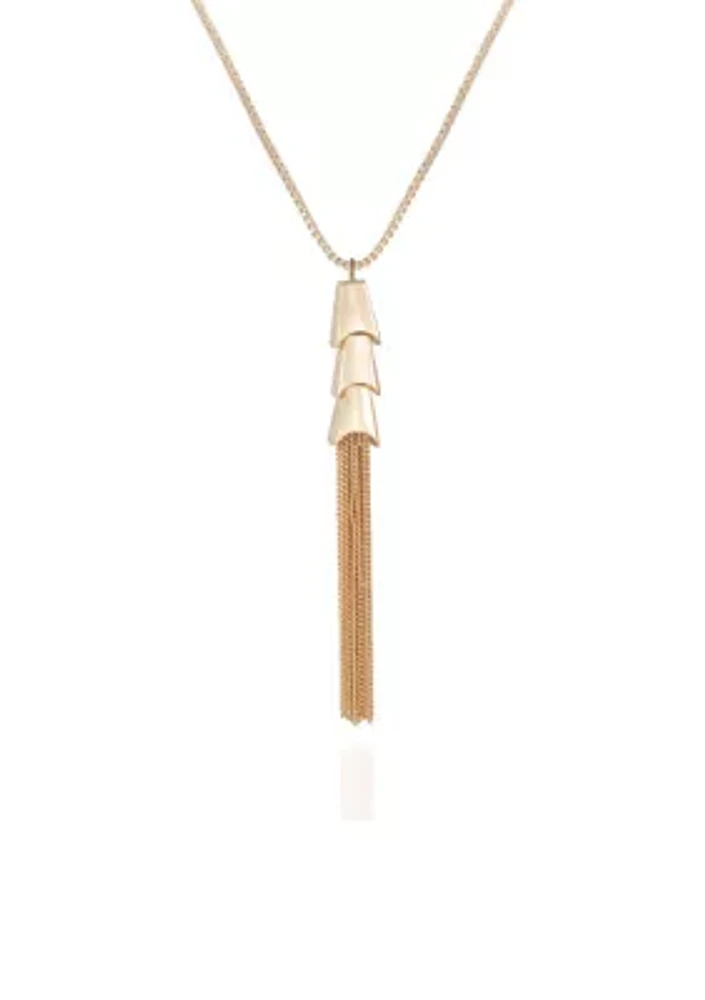  Gold Tassel Necklace