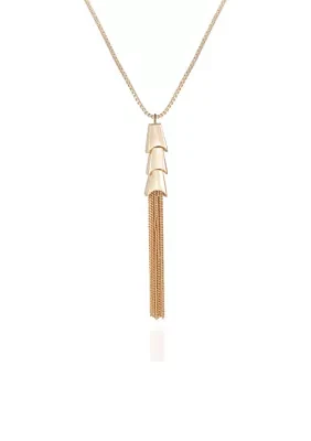  Gold Tassel Necklace