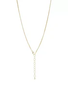 Gold Tone Animal Print Double Pendant Necklace