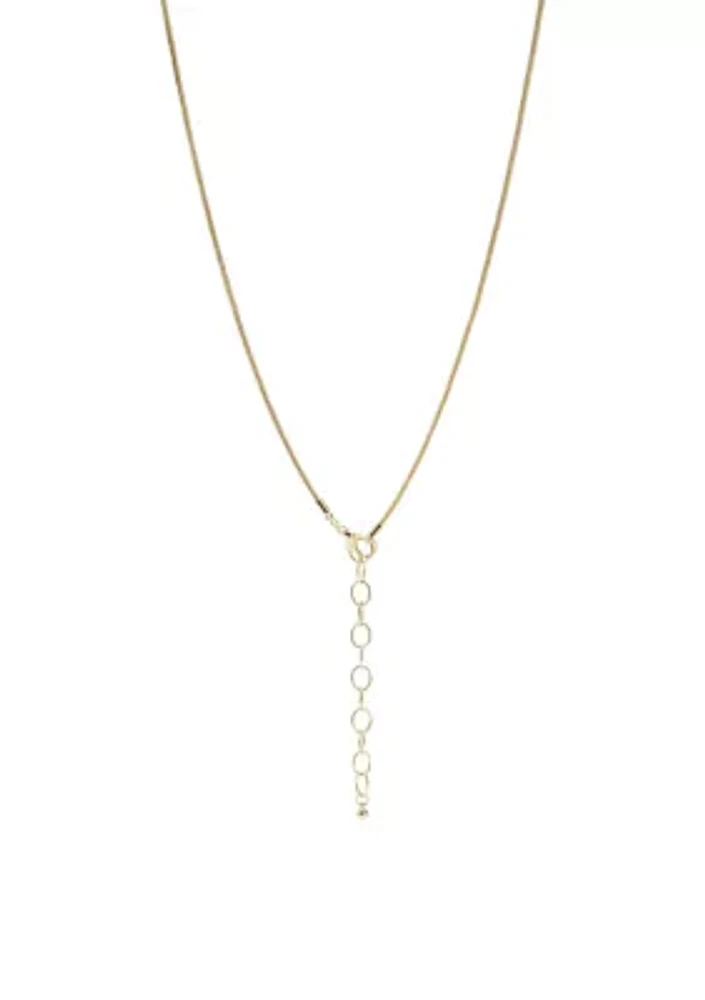 Gold Tone Long Layered Double Ring Leopard Disc Pendant Necklace