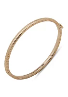 Gold Tone Snake Chain Bangle Bracelet