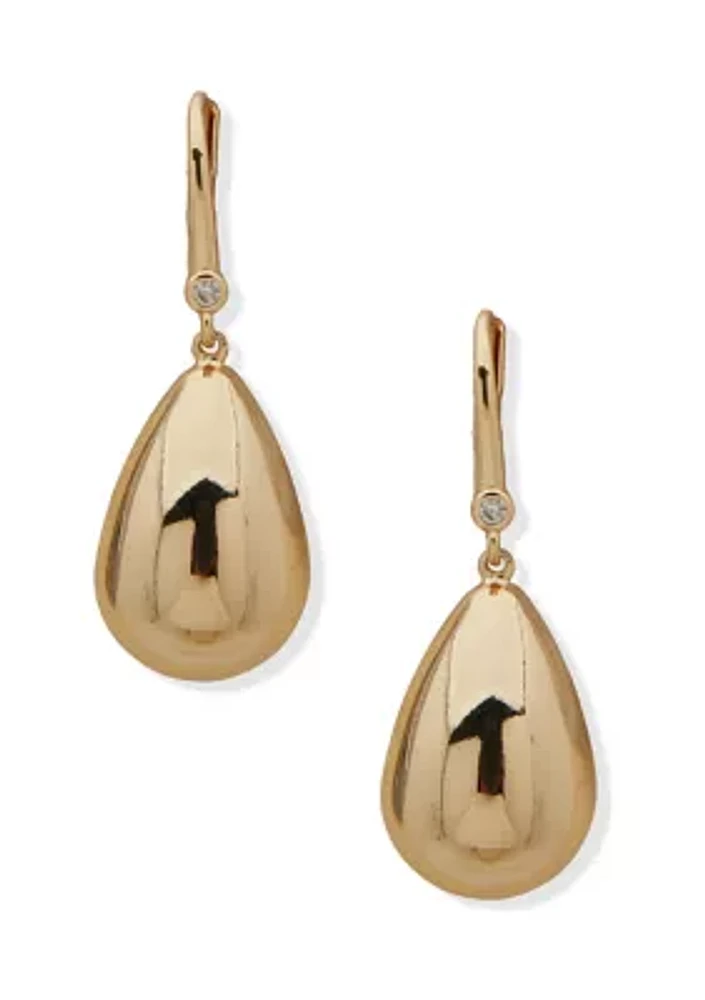 Puffy Teardrop Earrings