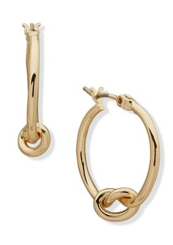 Knot Hoop Earrings