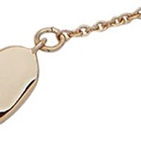 Gold Tone Pavé Double Heart Necklace