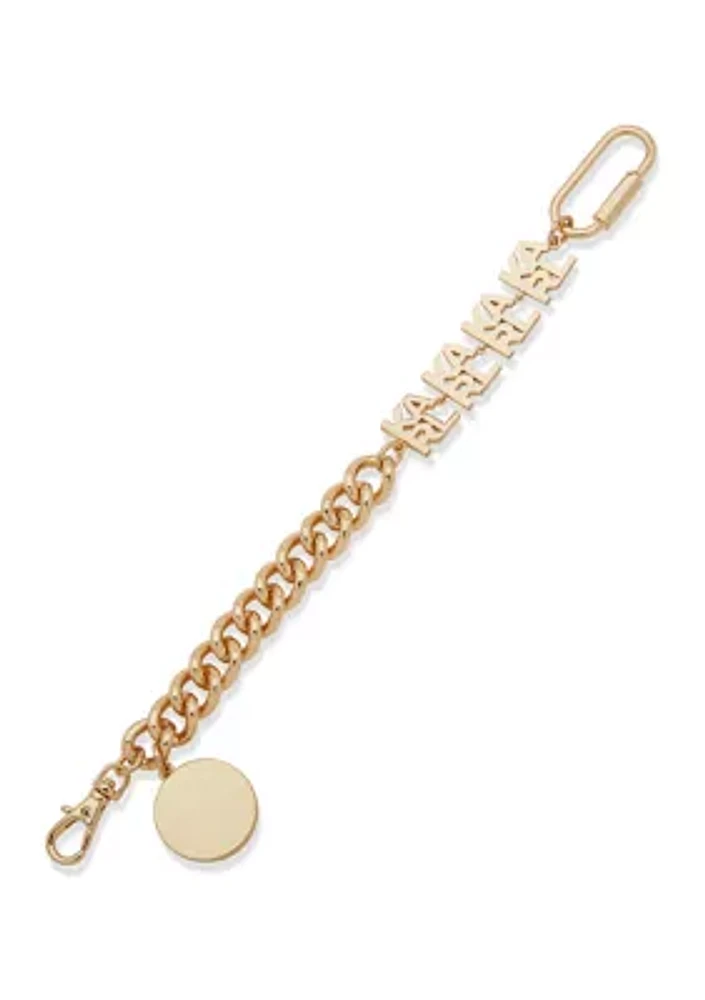 Gold Tone 7.25" Karl Flex Bracelet