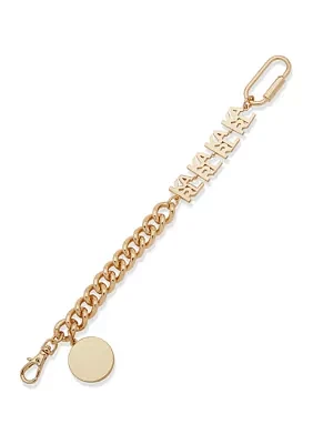 Gold Tone 7.25" Karl Flex Bracelet