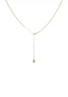 Gold Tone Charm Necklace