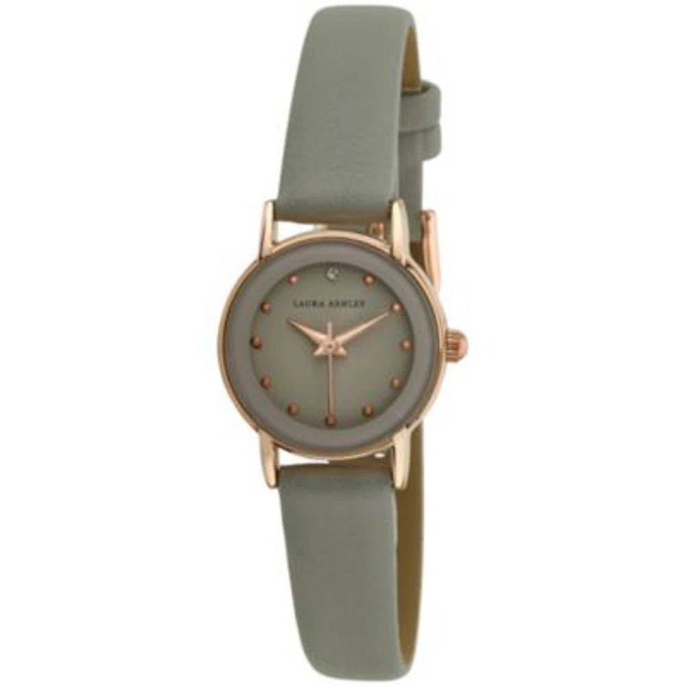 Vegan Leather Strap Watch