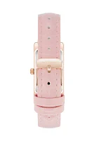 Blush Pink Strap with Rectangle Dial Watch