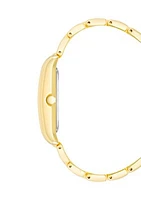 Rectangle Face Metal Bracelet Watch