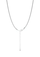 Two Tone Short Layered Double Pendant Necklace