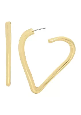 Heart Hoop Earrings