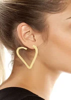 Heart Hoop Earrings