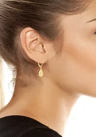 Dome Drop Earrings