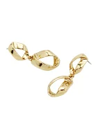 Sculptural Double Drop Earrings