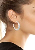 Textured Hoop Earrings