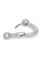 Horseshoe Huggie Hoop Earrings