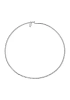 Textured Round Wire Collar Necklace