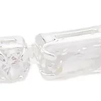 Two Row Crystal Stretch Cuff Bracelet