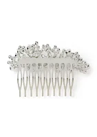 Silver Tone Amazing Lace Hair Comb