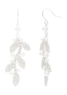 Crystal Vine Drop Earrings