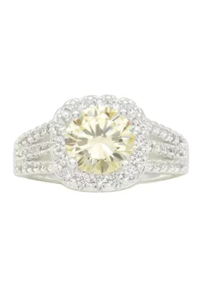 Lab Grown Cubic Zirconia Jonquil Ring