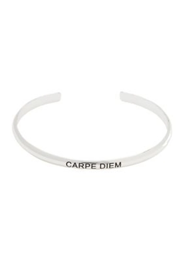 Carpe Diem Bangle and Multi Stretch Bracelet Set