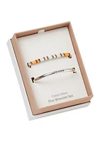 Carpe Diem Bangle and Multi Stretch Bracelet Set