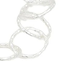 Silver Tone Chain Trio Bracelet Set