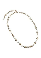 Heart Link Collar Necklace