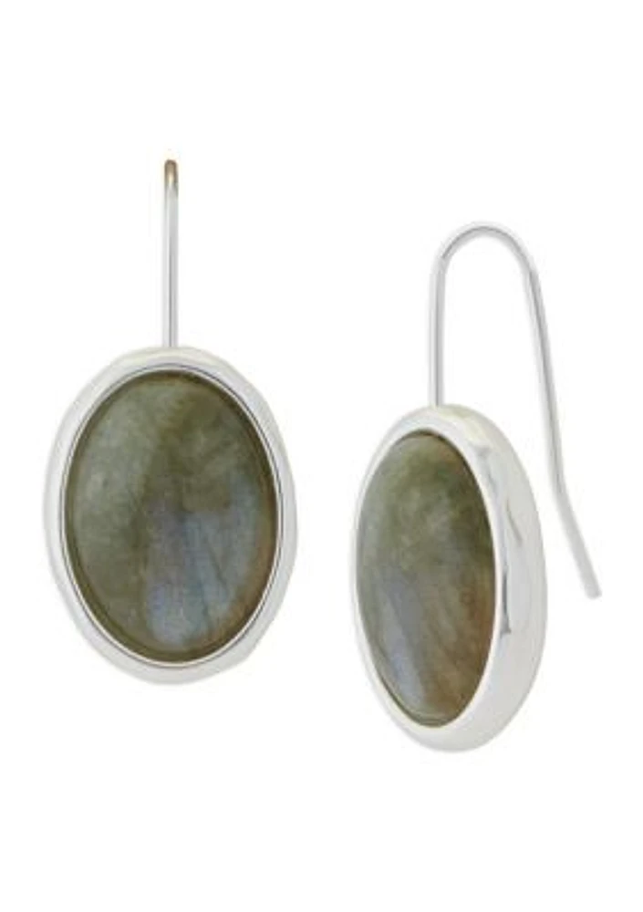 Modern Set Stone Earrings