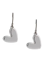 Sweet Pearl Drop Heart Earrings