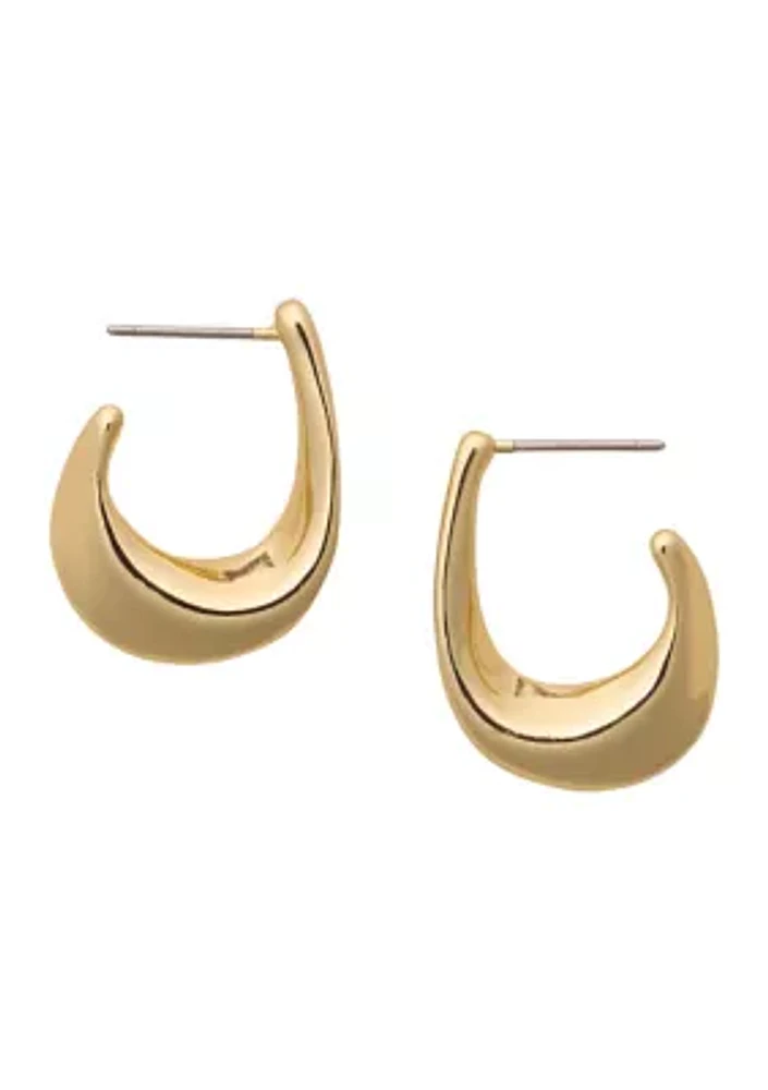 Asymmetrical Hoop Earrings