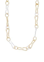 Mixed Metal Chain Necklace