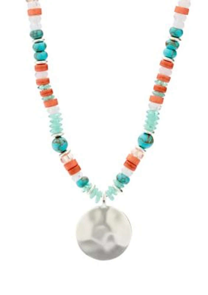 Beaded Pendant Necklace