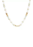 Mother of Pearl Beaded Collar Necklace