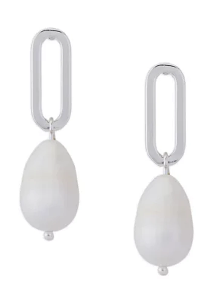 Modern Pearl Earrings