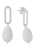 Modern Pearl Earrings