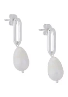 Modern Pearl Earrings