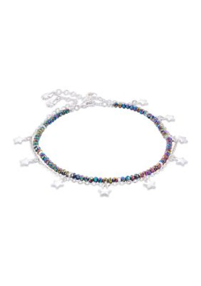 Beaded And Star Chain Anklet Set 