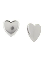 Puffy Heart Stud Earrings