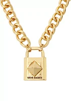 Signature Padlock Pendant Necklace