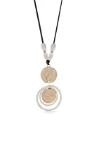 Two-Tone Double Pendant Necklace