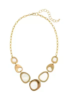 Gold Tone 18" Frontal Necklace