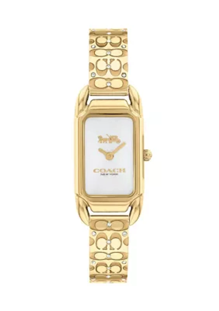 Cadie Gold-Tone Stainless Steel Bangle Bracelet Watch