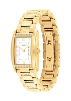 Reese Gold-Tone Stainless Steel Bracelet Watch