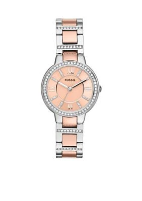 Women's Two-Tone Stainless Steel Three-Hand Glitz Virginia Watch