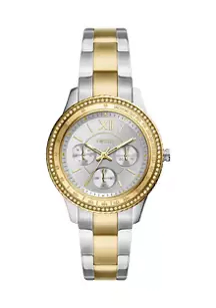 Fossil® Stella Sport Multifunction Two-Tone Stainless Steel Watch