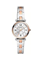 Carlie Three Hand Two Tone Stainless Steel Watch