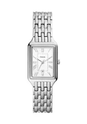 Fossil® Raquel Three-Hand Date Stainless Steel Watch
